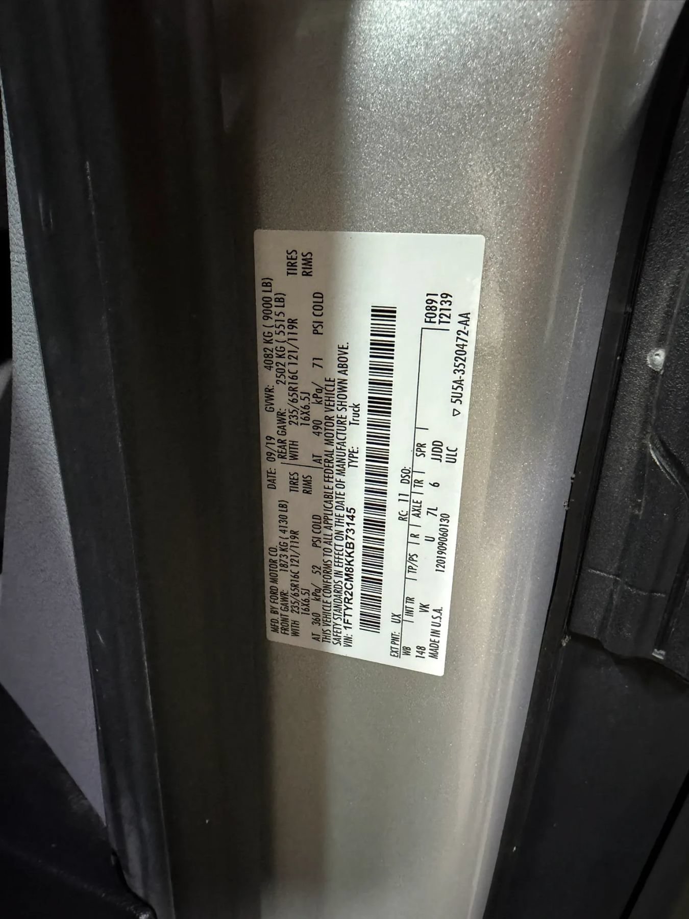 Used 2019 Ford Transit 250 148 Medium Roof RWD image 72