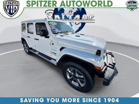 Used 2021 Jeep Wrangler Unlimited Sahara w/ LED Lighting Group AWD/4WD image 1