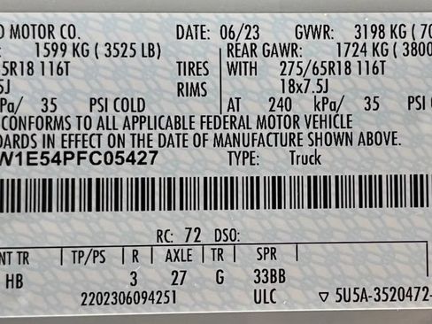 Used 2023 Ford F150 Lariat AWD/4WD image 62