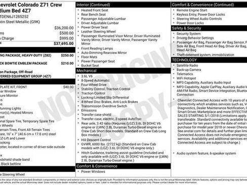 Used 2018 Chevrolet Colorado Z71 AWD/4WD image 14