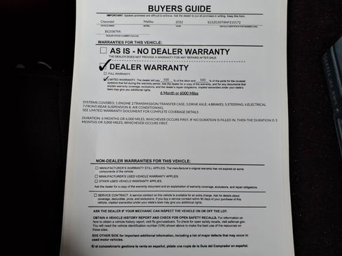 Used 2022 Chevrolet Malibu RS w/ LPO, Convenience Package 1 FWD image 35
