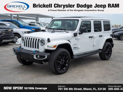 Used 2022 Jeep Wrangler Unlimited Sahara 4xe w/ Cold Weather Group image 1