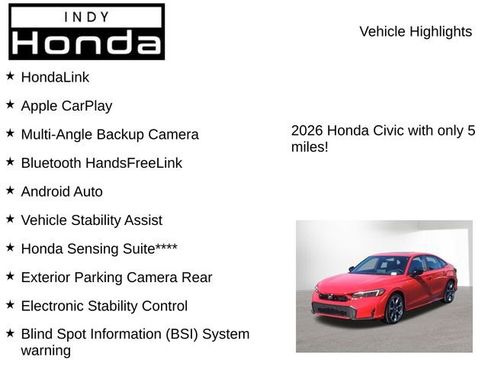 New 2026 Honda Civic Sport image 7