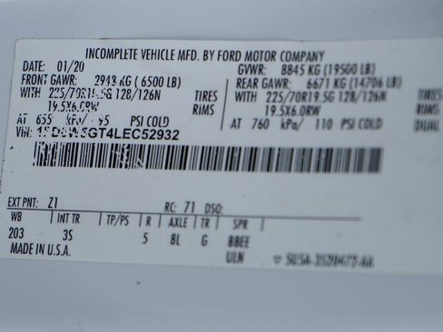 Used 2020 Ford F550 2WD Crew Cab Super Duty w/ XLT Value Package image 54