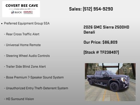 New 2026 GMC Sierra 2500 Denali w/ Denali Reserve Package AWD/4WD image 30