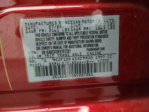Used 2022 Nissan Sentra SV w/ All-Weather Package FWD image 33