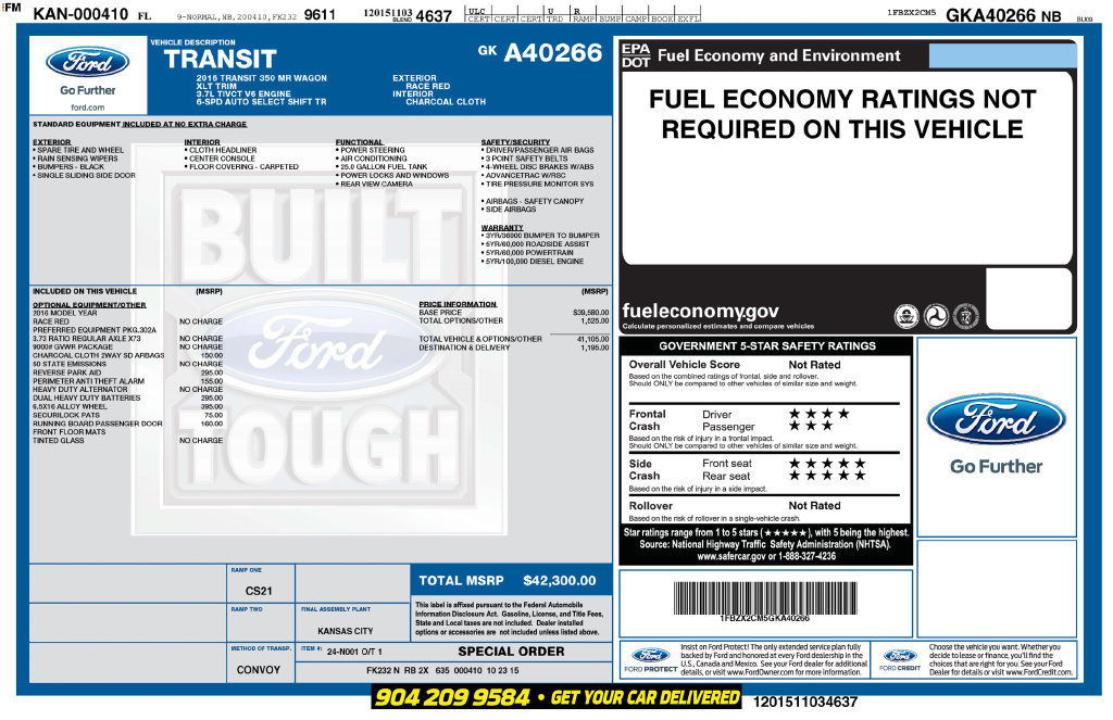 Used 2016 Ford Transit 350 XLT RWD image 38