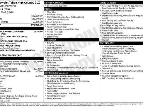 Used 2025 Chevrolet Tahoe High Country AWD/4WD image 5