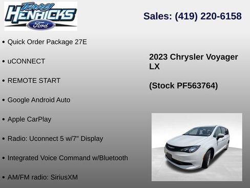 Used 2023 Chrysler Voyager LX FWD image 10