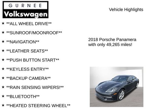 Used 2018 Porsche Panamera 4S AWD/4WD image 7