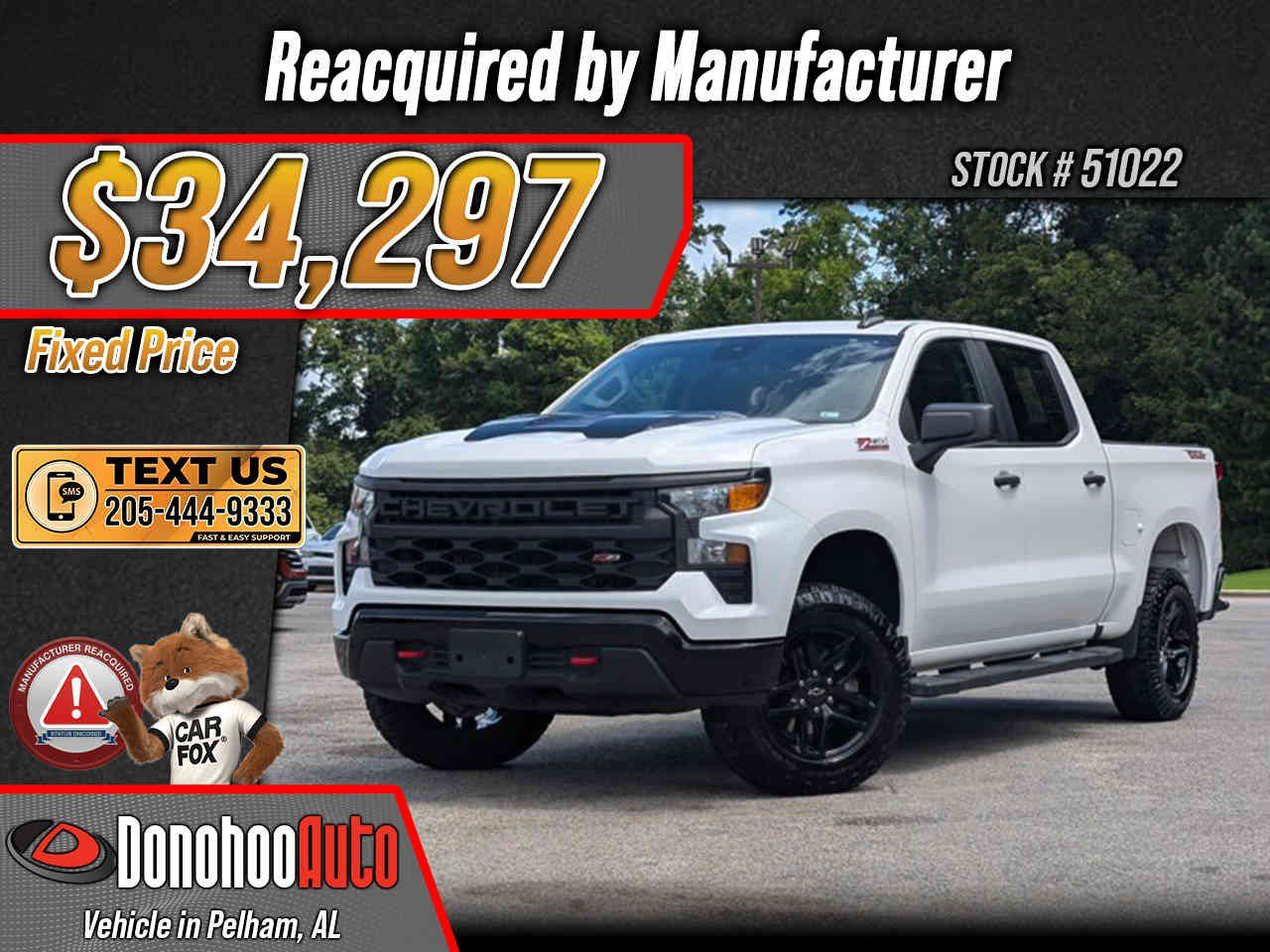 Used 2023 Chevrolet Silverado 1500 Custom Trail Boss AWD/4WD image 1