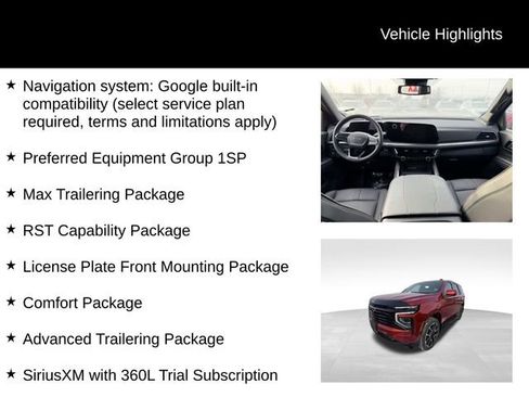 Certified 2025 Chevrolet Tahoe RST w/ RST Capability Package image 10