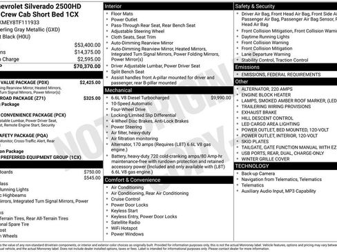 New 2026 Chevrolet Silverado 2500 Custom w/ Custom Value Package image 5