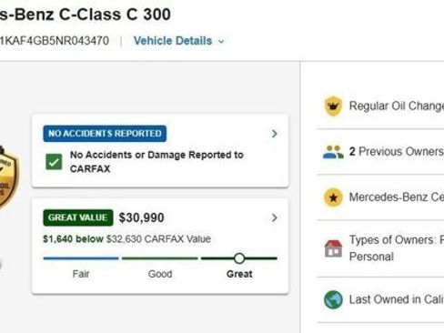 Certified 2022 Mercedes-Benz C 300 Sedan image 3