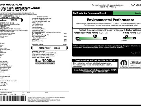 Used 2021 RAM ProMaster 1500 image 5