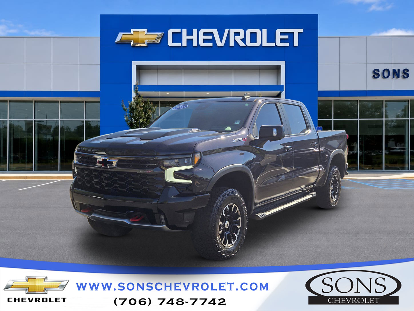 Used 2023 Chevrolet Silverado 1500 ZR2 w/ Technology Package AWD/4WD image 1
