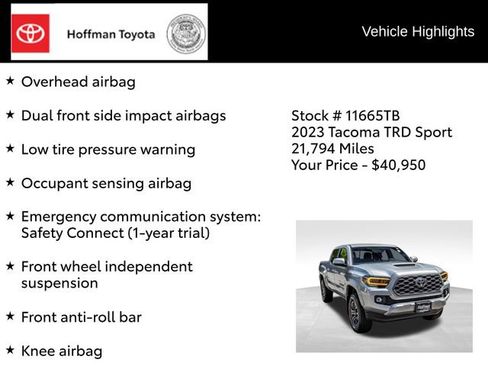 Used 2023 Toyota Tacoma TRD Sport AWD/4WD image 22