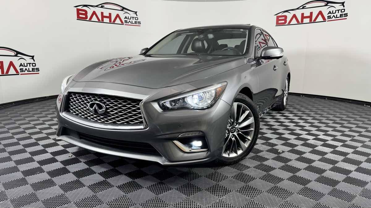 Used 2021 INFINITI Q50 Luxe w/ Seat & Sound Package RWD image 2