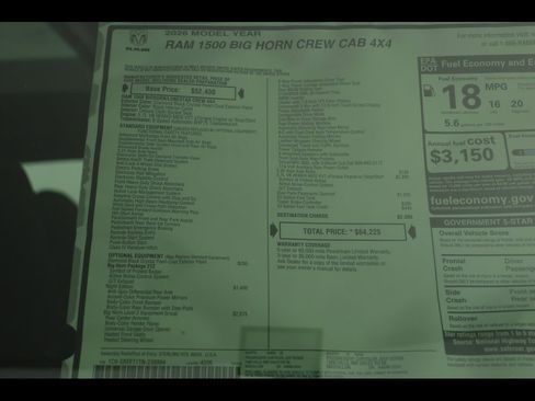 New 2026 RAM 1500 4x4 Crew Cab image 25