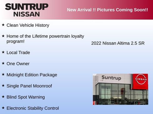 Used 2022 Nissan Altima 2.5 SR w/ Midnight Edition Package FWD image 3