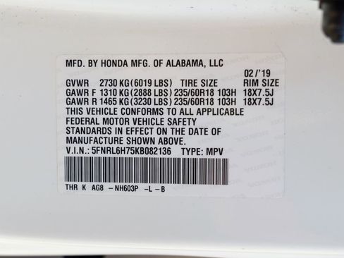 Used 2019 Honda Odyssey EX-L image 59