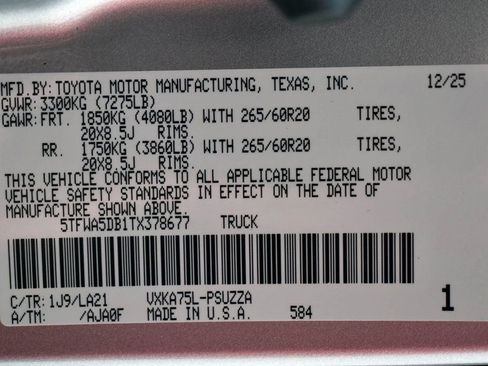 New 2026 Toyota Tundra Platinum image 17