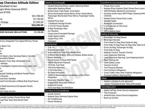 Used 2021 Jeep Cherokee Latitude Plus image 11