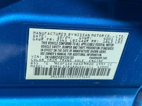 Certified 2025 Nissan Sentra SV w/ All-Weather Package FWD image 35
