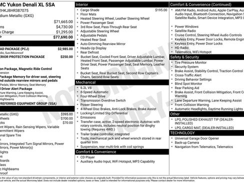 Used 2017 GMC Yukon XL Denali w/ Open Road Package image 4