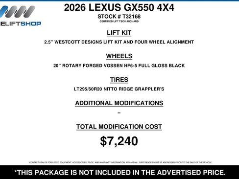 Used 2026 Lexus GX 550 Luxury+ w/ Accessory Package (2T) image 2