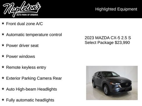 Used 2023 MAZDA CX-5 AWD 2.5 S w/ Select Package image 15