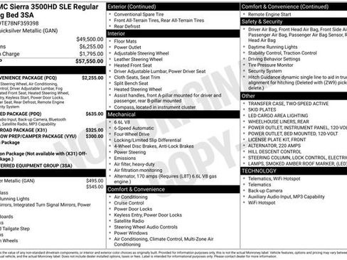 Used 2022 GMC Sierra 3500 SLE w/ SLE Convenience Package AWD/4WD image 10