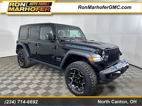 Used 2022 Jeep Wrangler Unlimited Rubicon 4xe w/ Steel Bumper Group image 1