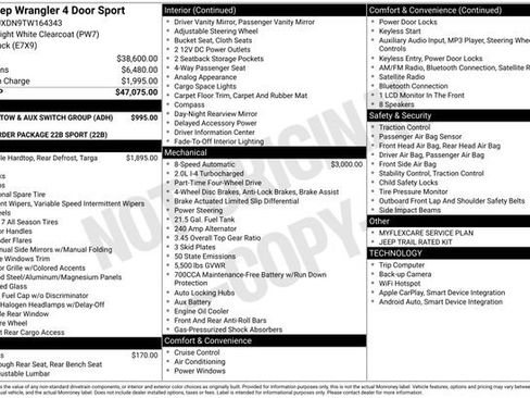 New 2026 Jeep Wrangler Unlimited Sport AWD/4WD image 4
