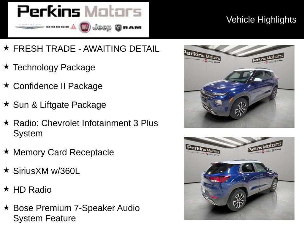 Used 2023 Chevrolet TrailBlazer ACTIV w/ Sun and Liftgate Package AWD/4WD image 7