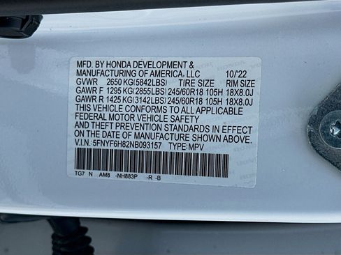 Certified 2022 Honda Pilot TrailSport image 38