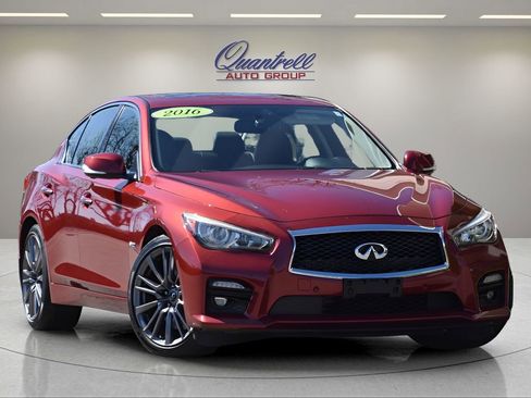 Used 2016 INFINITI Q50 Red Sport 400 image 1