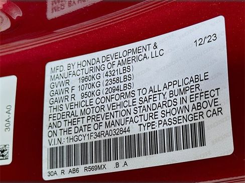 Used 2024 Honda Accord EX image 28