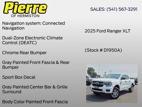 Used 2025 Ford Ranger XLT w/ Equipment Group 301A High AWD/4WD image 18