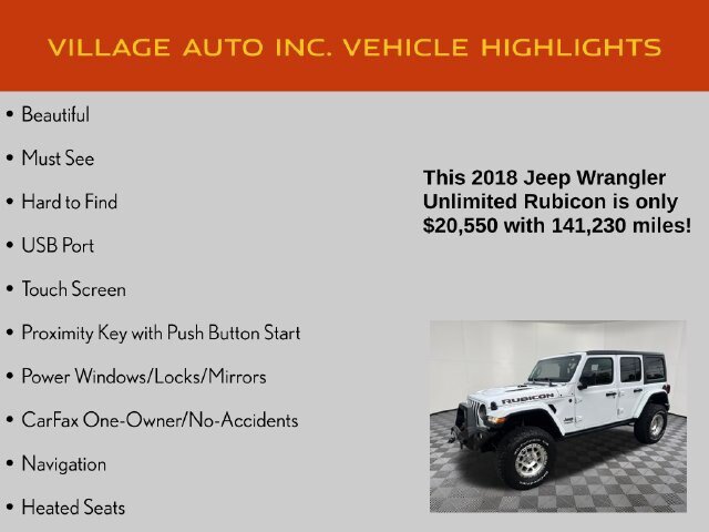 Used 2018 Jeep Wrangler Unlimited Rubicon AWD/4WD image 7