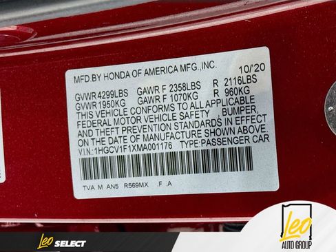 Used 2021 Honda Accord LX image 29