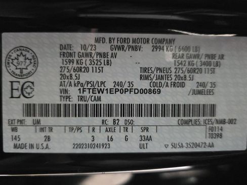 Used 2023 Ford F150 Tremor w/ Equipment Group 402A High AWD/4WD image 18