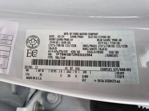 Certified 2024 Ford F350 XLT w/ FX4 Off-Road Package AWD/4WD image 25