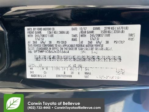 Used 2018 Ford F150 XL w/ Equipment Group 101A Mid RWD image 27