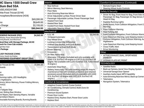 Used 2025 GMC Sierra 1500 Denali w/ Denali Reserve Package AWD/4WD image 9