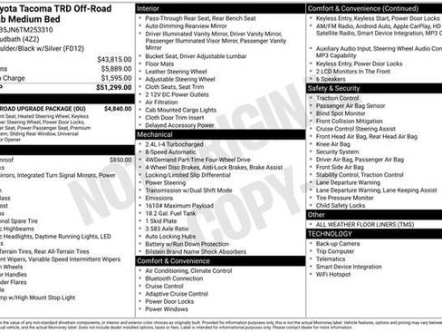 New 2026 Toyota Tacoma TRD Off-Road w/ TRD Off Road Upgrade Package AWD/4WD image 4