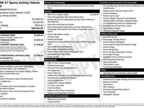 Certified 2023 BMW X7 xDrive40i w/ M Sport Package image 46