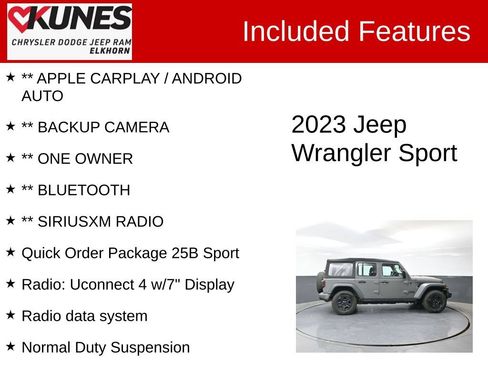 Used 2023 Jeep Wrangler Unlimited Sport AWD/4WD image 3