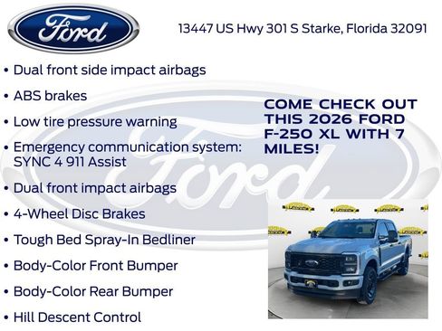 New 2026 Ford F250 XL w/ STX Appearance Package image 30