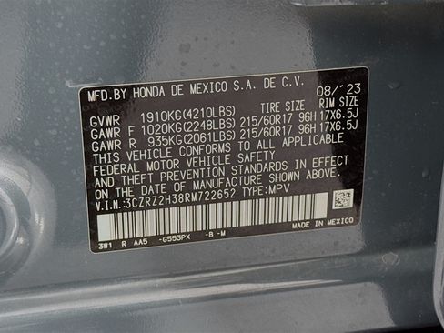 Certified 2024 Honda HR-V LX image 29